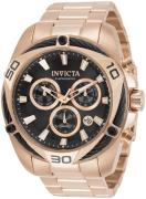 Invicta Herrklocka 31326 Bolt Svart/Roséguldstonat stål Ø50 mm