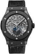 Hublot Herrklocka 517.CX.0170.LR Classic Fusion Skelettskuren/Gummi