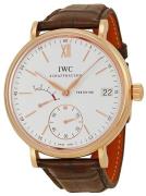 IWC Herrklocka IW510107 Portofino Silverfärgad/Läder Ø45 mm