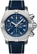 Breitling Herrklocka A13385101C1X2 Avenger Chronograph 43 Blå/Läder