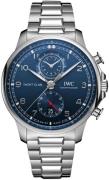 IWC Herrklocka IW390701 Portugieser Blå/Stål Ø44.6 mm