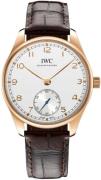 IWC Herrklocka IW358306 Portugieser Silverfärgad/Läder Ø40.4 mm