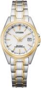 Citizen Damklocka EC1186-85A Radio Controlled Vit/Roséguldstonat