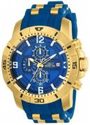 Invicta Herrklocka 24966 Pro Diver Blå/Gulguldtonat stål Ø50 mm