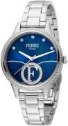 Ferrè Milano Damklocka FM1L167M0061 Donna Lucia Blå/Stål Ø34 mm