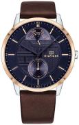 Tommy Hilfiger Herrklocka 1791605 Blå/Läder Ø44 mm