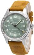 Hamilton Herrklocka H70545560 Khaki Field Grön/Läder Ø42 mm