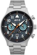 AVI-8 Herrklocka AV-4088-22 Hawker Hurricane Blå/Stål Ø43 mm