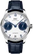 IWC Herrklocka IW500715 Portugieser Vit/Läder Ø42.3 mm