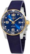 Longines Herrklocka L3.781.3.96.9 Hydroconquest Blå/Gummi Ø41 mm