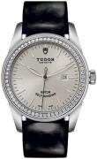 Tudor Damklocka M53020-0052 Glamour Date Silverfärgad/Läder Ø31 mm