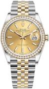 Rolex Damklocka 126283RBR-0001 Datejust 36 Gulguldstonad/18 karat