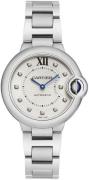 Cartier Damklocka W4BB0021 Ballon Bleu De Vit/Stål Ø33 mm