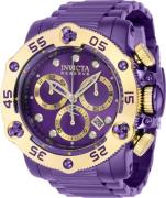 Invicta Herrklocka 38702 Reserve Lila/Stål Ø52.5 mm