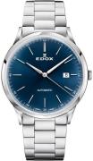 Edox Herrklocka 80106-3M-BUIN Les Vauberts Blå/Stål Ø42 mm