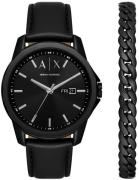 Armani Exchange Herrklocka AX7147SET Banks Svart/Läder Ø44 mm