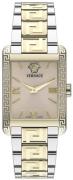 Versace Damklocka VE1C00922 Tonneau Guldtonad/Stål Ø33 mm