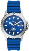 Fossil Herrklocka FS5998 Blue Blå/Gummi Ø42 mm