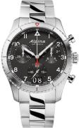 Alpina Herrklocka AL-372BW4S26B Startimer Svart/Stål Ø41 mm