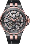 Edox Herrklocka 85303-357GR-NRN Delfin Silverfärgad/Gummi Ø43 mm