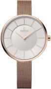 Obaku Damklocka V185LXVIMV Ladies Vit/Roséguldstonat stål Ø38 mm