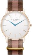 Lars Larsen Herrklocka 147RWD/SNR20 Oliver Vit/Gummi Ø40 mm