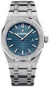 Audemars Piguet Damklocka 67651IP.ZZ.1261IP.01 Royal Oak Blå/Platina