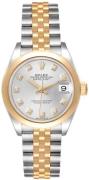 Rolex Damklocka 279163-0007 Lady-Datejust 28 Silverfärgad/18 karat