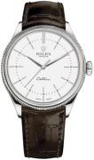 Rolex Herrklocka 50509-0017 Cellini Time Vit/Läder Ø39 mm