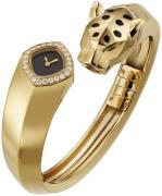 Cartier Damklocka HPI01217 Panthere De Svart/18 karat gult guld