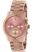 Michael Kors Runway Damklocka MK6161 Rosa/Gulguldtonat stål Ø38 mm