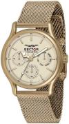 Sector 660 Herrklocka R3253517015 Beige/Gulguldtonat stål Ø43 mm