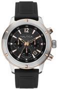 Nautica NSR Herrklocka A17654G Svart/Resinplast Ø46 mm