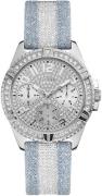 Guess Frontier Damklocka GW0046L1 Silverfärgad/Läder Ø40 mm