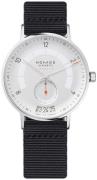 Nomos Glashütte Autobahn Herrklocka N-1301 Silverfärgad/Textil Ø41