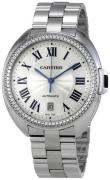 Cartier Cle De Cartier Damklocka WJCL0008 Silverfärgad/18 karat vitt