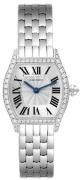 Cartier Tortue Damklocka WA501011 Silverfärgad/18 karat vitt guld