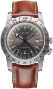 Glycine Airman Herrklocka GL0183 Silverfärgad/Läder Ø40 mm