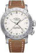 Glycine Airman Herrklocka GL0058 Silverfärgad/Läder Ø46 mm