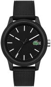 Lacoste 12.12 Herrklocka 2010986 Svart/Gummi Ø42 mm