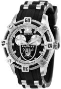 Invicta Nfl Damklocka 35793 Svart/Stål Ø40 mm