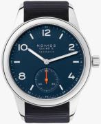 Nomos Glashütte Club Herrklocka N-741 Blå/Textil Ø37 mm