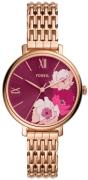 Fossil Jacqueline Damklocka ES5078 Röd/Roséguldstonat stål Ø36 mm