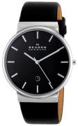 Skagen Ancher Herrklocka SKW6104 Svart/Läder Ø40 mm