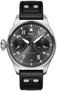 IWC Big Pilot Herrklocka IW501012 Grå/Läder Ø46.2 mm