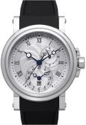 Breguet Herrklocka 5857ST-12-5ZU Marine Silverfärgad/Gummi Ø42 mm