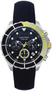 Nautica Herrklocka NAPPTR002 Svart/Gummi Ø46 mm