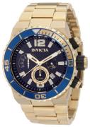 Invicta Herrklocka 1344 Pro Diver Blå/Guldtonat stål Ø48 mm