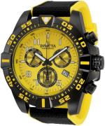 Invicta Herrklocka 33218 Jason Taylor Gul/Gummi Ø51 mm