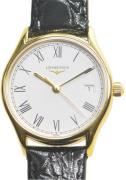 Longines Damklocka L4.259.2.11.2 Lyre Vit/Läder Ø25 mm